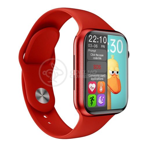 Smartwatch Iwo Hw12 Vermelho Troca Pulseira Monitor