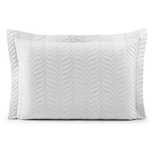Porta Travesseiro Avulso 70cm X 50cm Com Debrum 1 Peça Paris Matelado Percal 150 Fios 100% Algodão - Branco
