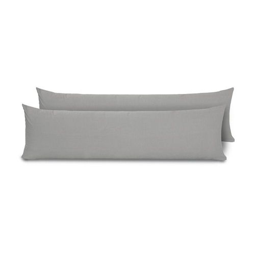 Fronhas Para Travesseiro De Corpo Slim 1,50m X 50cm 2 Unidades - Cinza