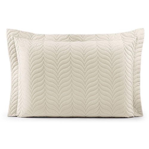 Porta Travesseiro Avulso 70cm X 50cm Com Debrum 1 Peça Paris Matelado Percal 150 Fios 100% Algodão - Palha