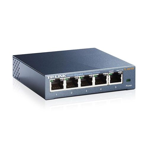 Switch 05 Portas Tp-Link Tl-Sg105 Gigabit 10/100/1000 Mbps