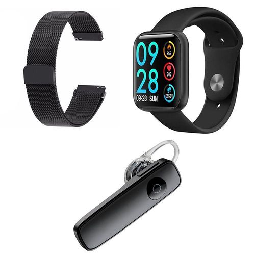 Relógio Smartwatch P80 Rosa Android Ios + 1 Pulseira Extra