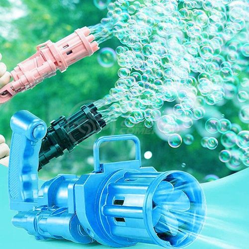 Máquina Elétrica Lança Bolhas Sabão Azul