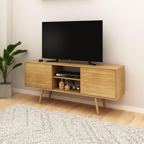 Rack 42" Com 2 Portas Multimóveis Cr45007 Natural