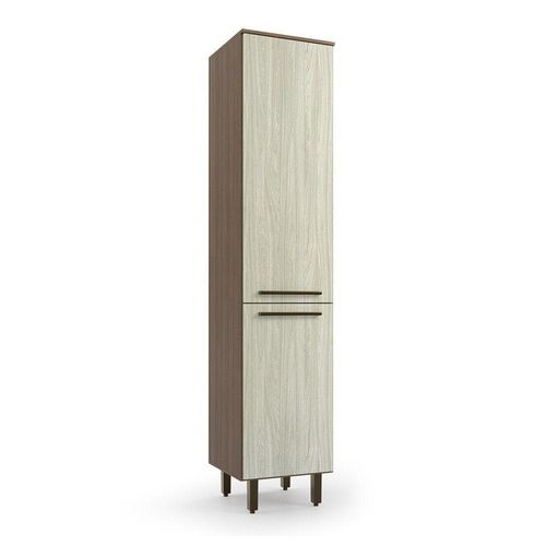 Paneleiro Evolution Plus Simples 2 Portas Tannat/legno Crema Batrol Tannat/legno Crema