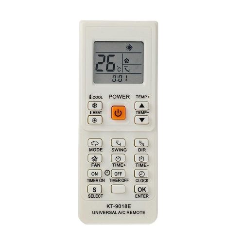 Controle Remoto Universal para Ar Condicionado KT-9018E HIATSU 6000 em 1 KT-9018E