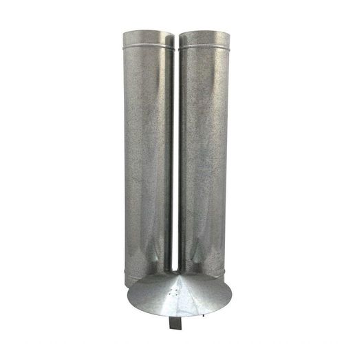 1,20 M Duto Galvanizado 150 Mm De Diâmetro Com Chapéu Chinês