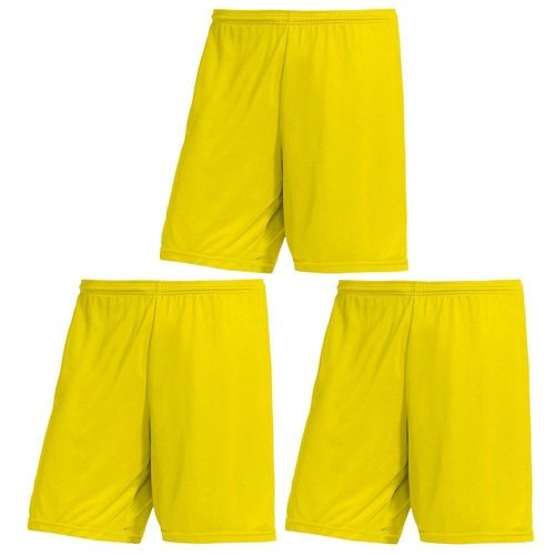 Kit 3 Calções PMC Futebol Plus Size Masculino