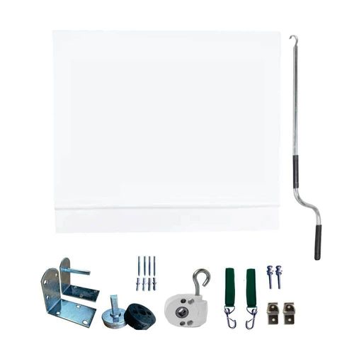 Toldo Cortina Branco - 3,80m X 2,90m - Kit Completo