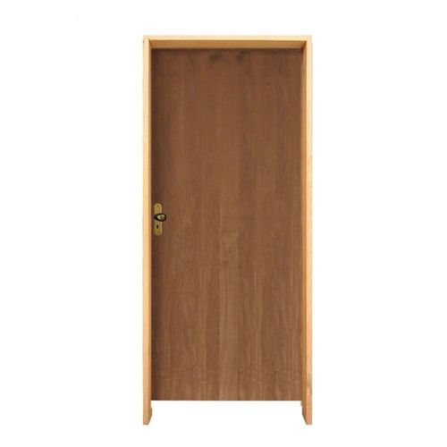 Kit Porta Lisa Padrão Imbuia 1.02 X 2.10 Batente 14cm Fechadura Interna Lado Direito - Hale