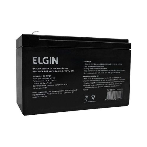 Bateria Selada Elgin, P/ Nobreak, Vrla, 12v 9ah - 82313