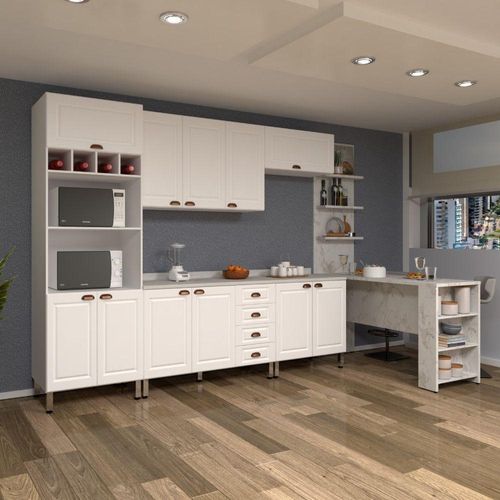 Cozinha Compacta 5 Peças: Tampo, Bancada - Luciane Br