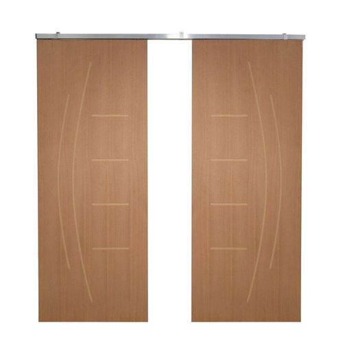 Porta Dupla De Correr P- Verniz Frisada F08 - Smile - 210x140
