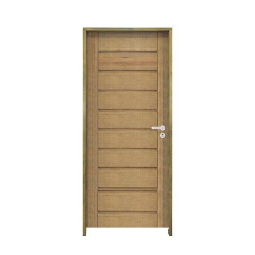 Porta Bbb Pinus 92 X 2.10 Batente Ecológico 11cm Fechadura Externa Lado Esquerdo - Rodam