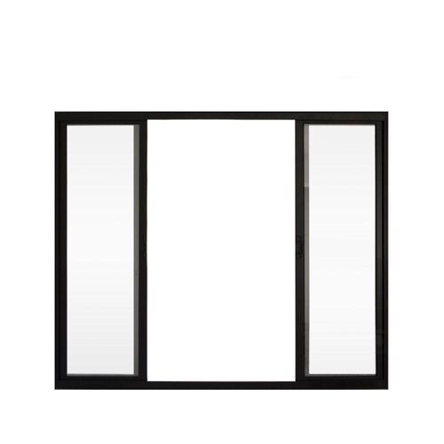 Janela De Correr 4 Folhas S/grade Alumínio Preto 1.00 X 2.00 Linha Modular - Hale