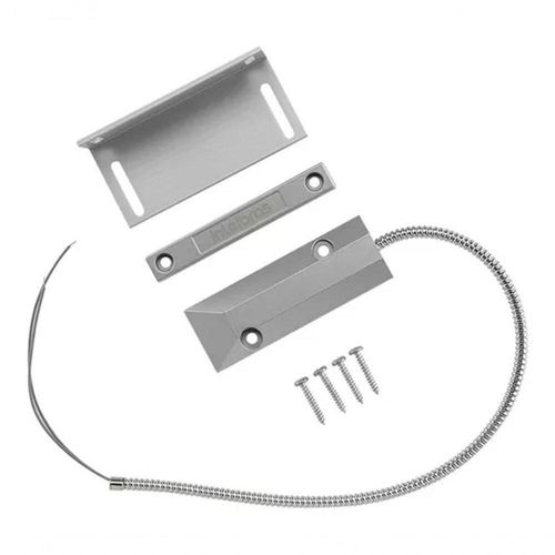 Sensor Magnetico Com Fio Para Portas Metalicas Prata