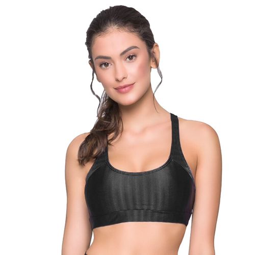 Top Selene 3D Com Bojo Feminino - Preto