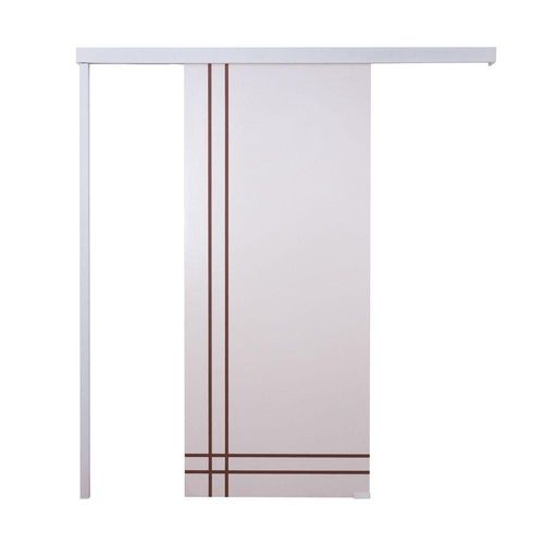 Porta De Correr Branco Prime Frisada F06 210x70