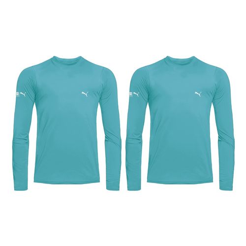 Kit 2 Camisas Térmicas Puma UV50+ Manga Longa Infantil