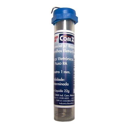 Solda Tubinho Cobix Azul 22 Gramas