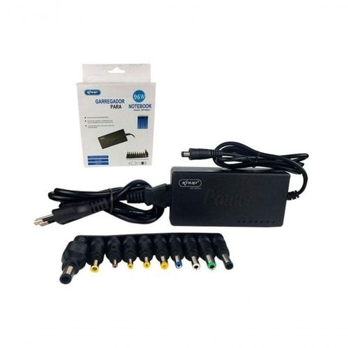 Carregador Para Notebook Fonte Universal Bivolt 96w - Kp-525a+ - Knup