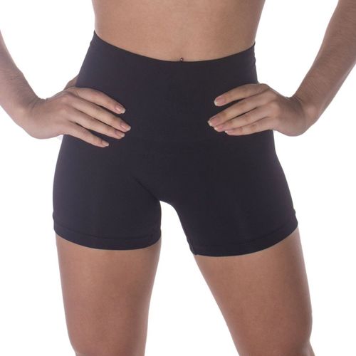 Calcinha Boxer Selene Redutora Sem Costura Feminina - Preto