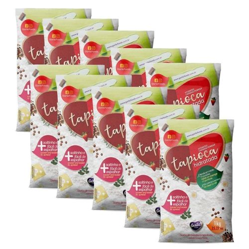 Kit 10 Unidades Tapioca Hidratada 1kg Saudável Tapioca