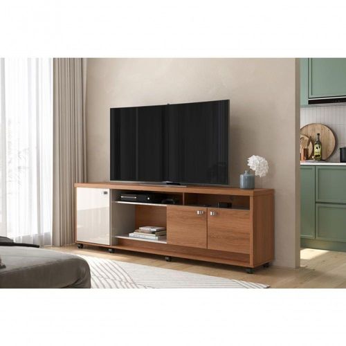 Bancada Dallas 3 Portas Jequitiba Off White Perolizado Lukaliam