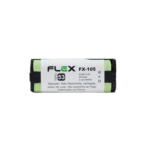 Bateria Para Telefone S- Fio Tipo 53 2.4v 830mah Fx-105 - Flex Gold -