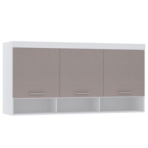 Armário Aéreo Maleiro Modulado 165cm - 3 Portas Alpes
