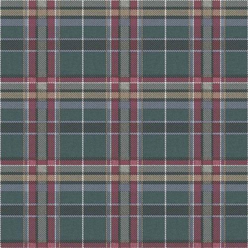 Papel De Parede Botany House Xadrez Azul E Roxo 15577