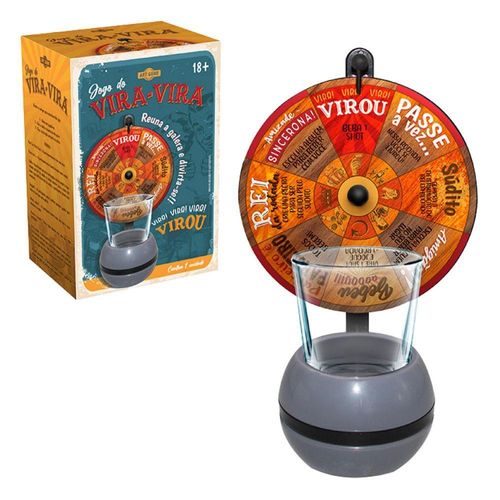 Jogo De Shot Vira Vira Roleta Com Copo Art Game