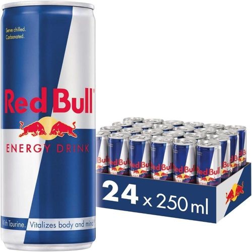 24 Energético Red Bull Energy Drink Original Lata 250ml