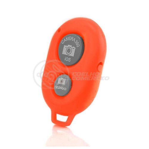 Controle Remoto Disparador Fotos Bluetooth Selfie Vermelho