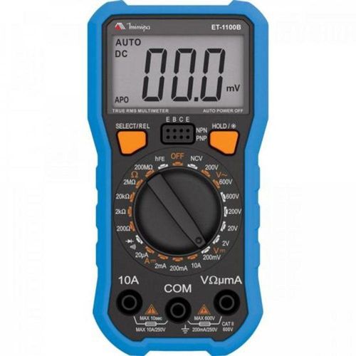 Multimetro Digital Minipa Et-1100b Azul/preto