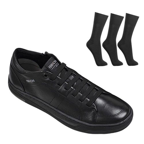 Kit Sapatênis Ferracini Angra Masculino + 3 Pares de Meias