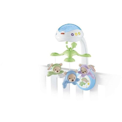 Móbile Fisher Price Ursinhos Fofinhos 3 em 1 Luzes e Música Mattel
