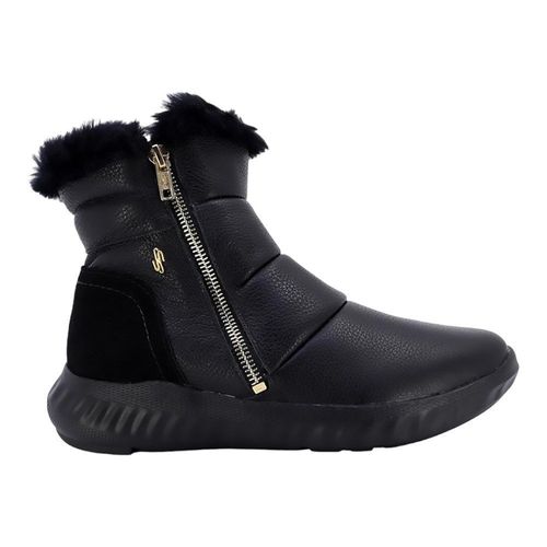 Bota Usaflex Pelo Zíper Feminina