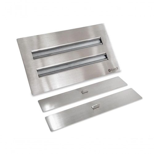 Lareira Ecológica a Álcool Classe A Aço Inox Queimador Duplo