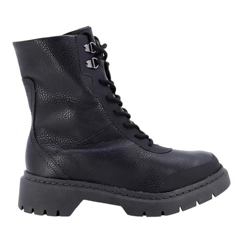 Bota Coturno Usaflex Couro Feminina