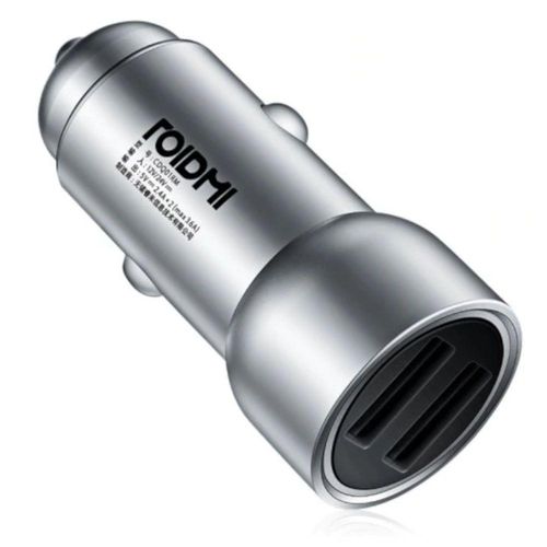 Carregador Veicular Roidmi C1 Dual Usb 2.4a X 2 Máx 3.6a