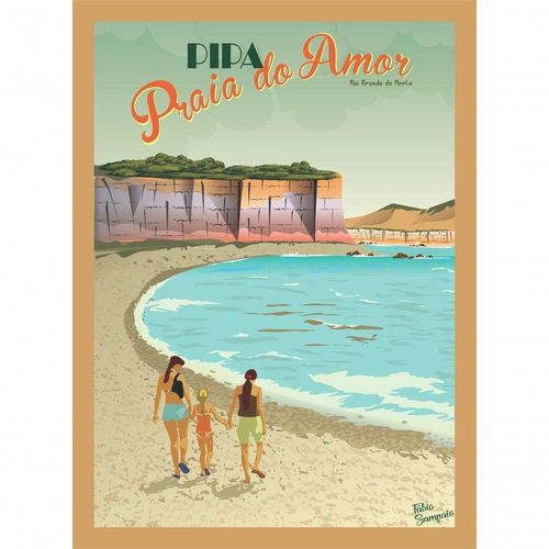 Quebra Cabeça Praia Do Amor Pipa 1014 Peças -98 X 70cm