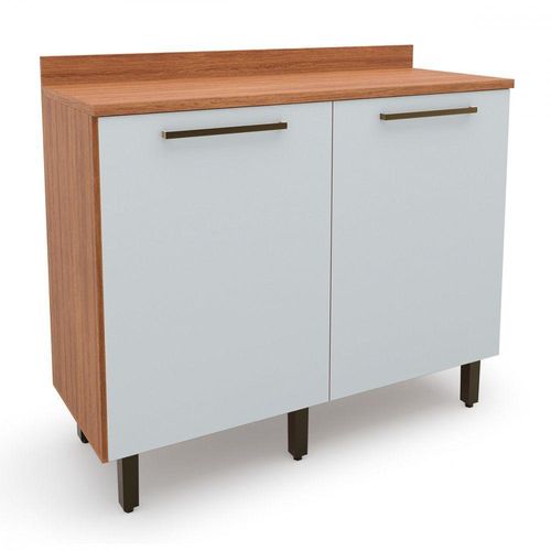Balcão 1.20m 2 Portas Evolution Plus Freijo OffWhite Batrol