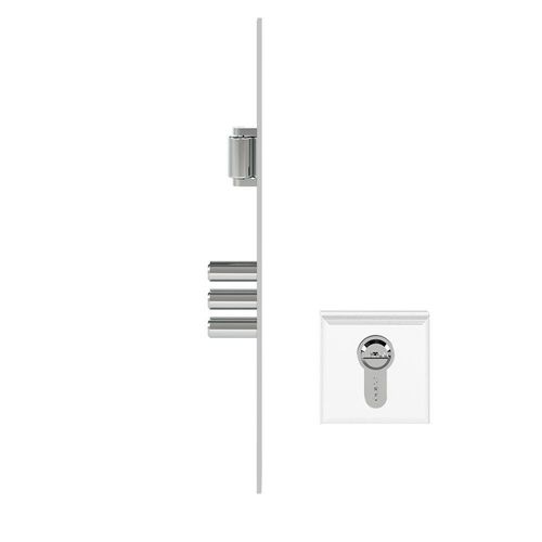 Fechadura Pado Rolete Magnético 3 Pinos - Multponto Euro 60mm Cromado