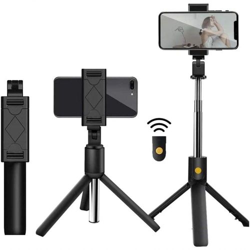 Bastão Pau De Selfie Com Controle Remoto Via Bluetooth K07