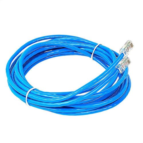 Cabo De Rede Cat5e Montado Azul - 10 Metros