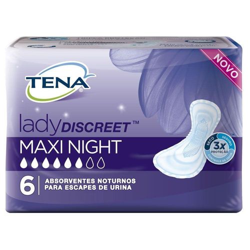 Absorvente Geriátrico Tena Maxi Night 6 Unidades