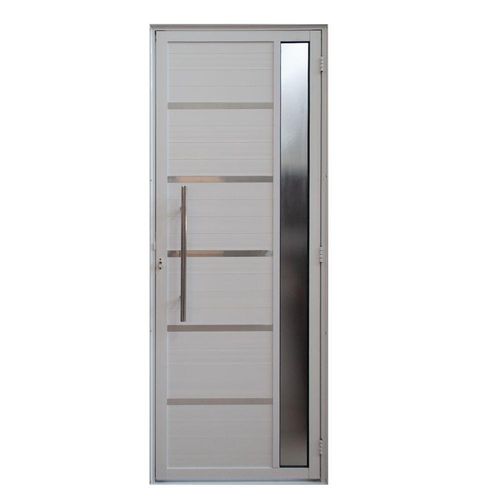 Porta Lambril Solara Com Visor E Puxador 1.00 X 2.10 Branca Lado Direito – Hale