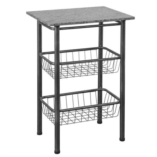 Fruteira Para Microondas Com Pedra Granito 3011 Thais Preto