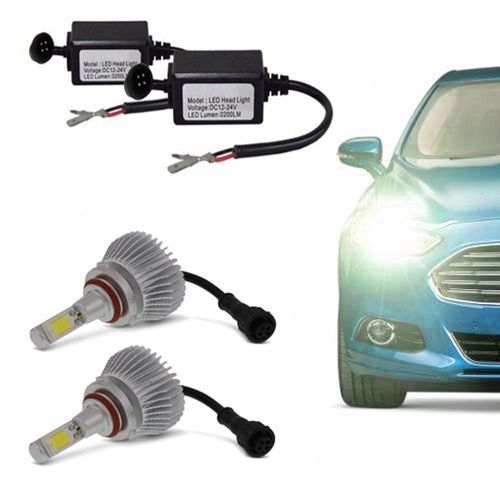 Kit De Farol Lanterna Automotivo Led H8 Branca Headlight